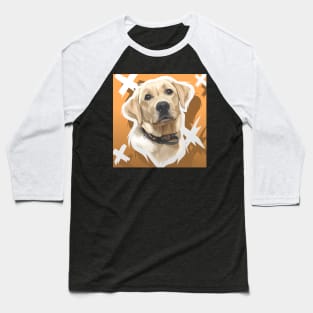 cute brown dog vector Baseball T-Shirt